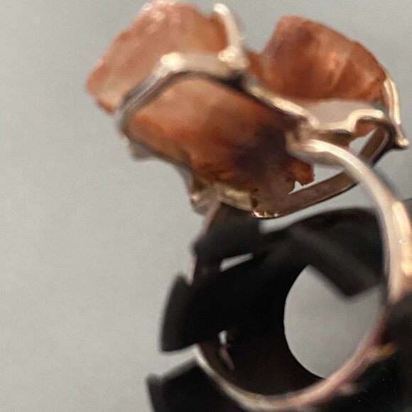 Argonite Crystal Ring set in Sterling Silver, 925. - Picture 6 of 6